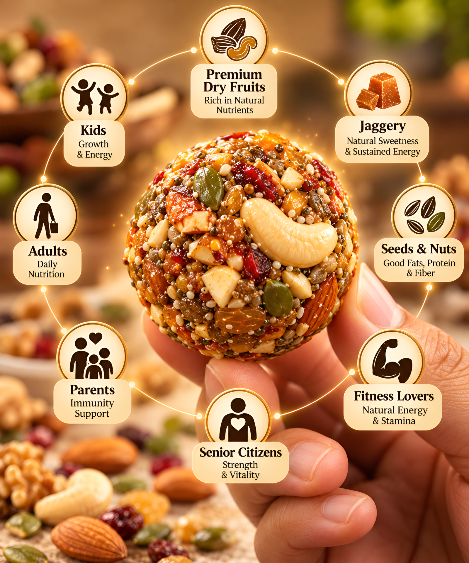 Laddulogy Satvik Dry Fruit Laddu
