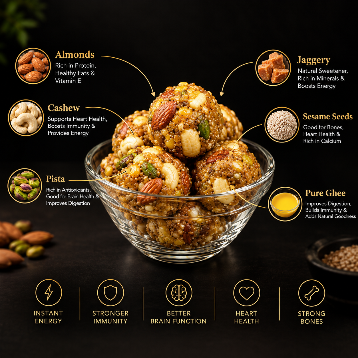 Laddulogy Premium Dry Fruit Laddu