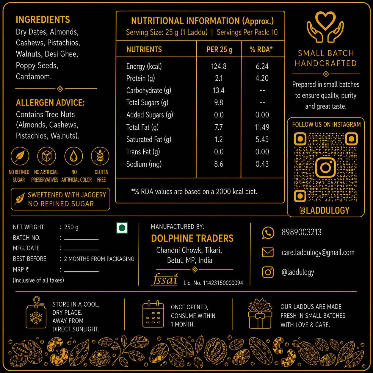 Laddulogy Premium Dry Fruit Laddu