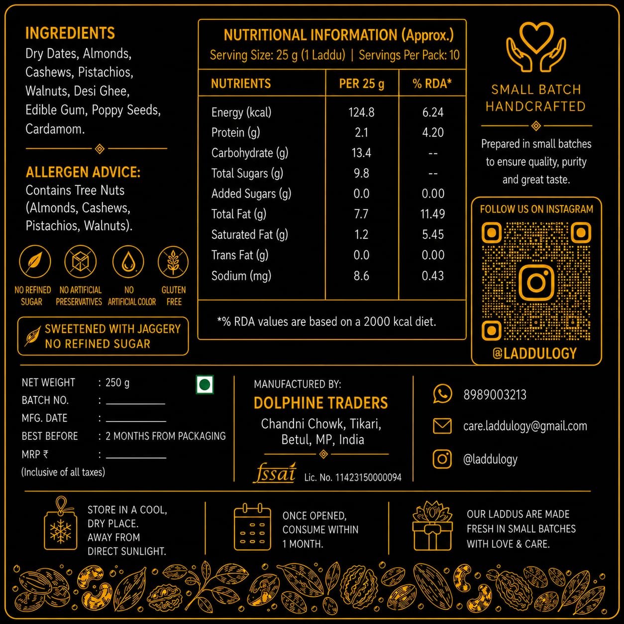 Laddulogy Premium Gond Laddu