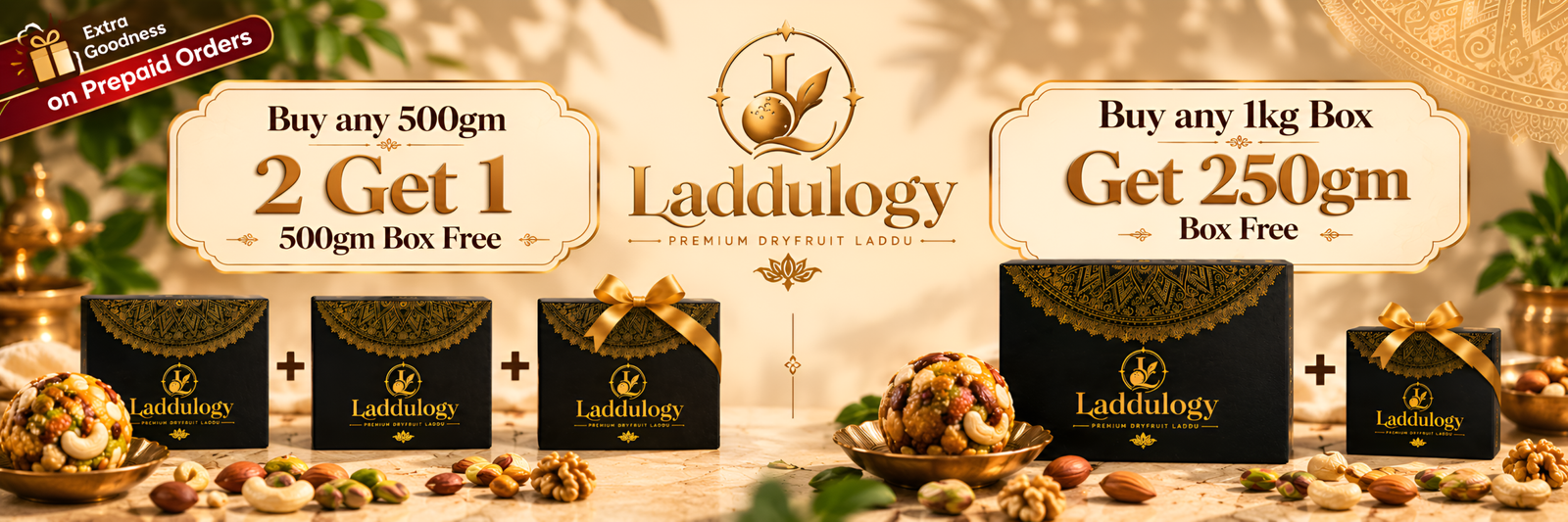Laddulogy Special Offer: Buy 2 Get 1 500g Free & Buy 1kg Get 250g Free